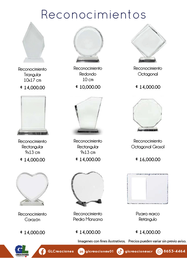 Catalogo Reconocimientos