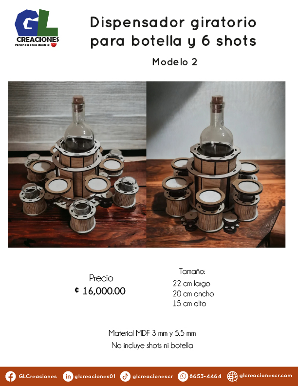 Cajas y soportes licores