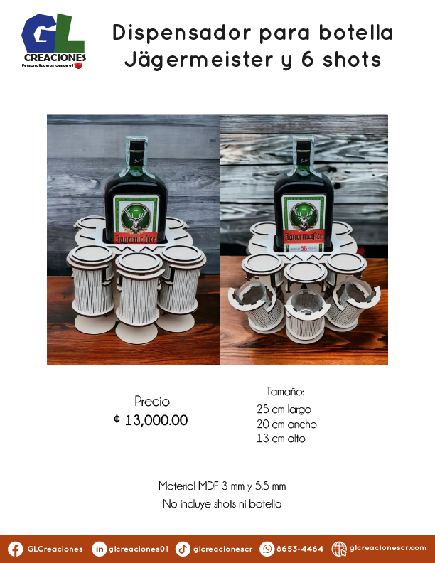 Cajas y soportes licores