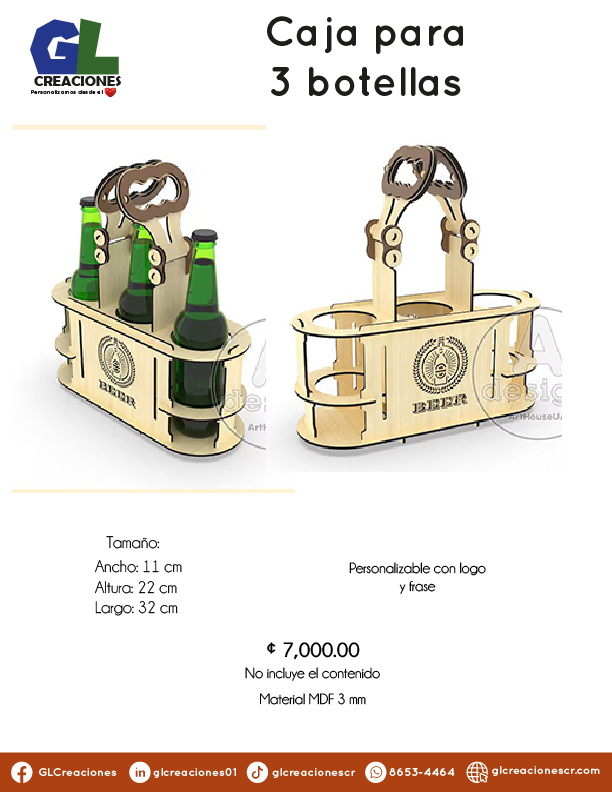 Cajas y soportes licores