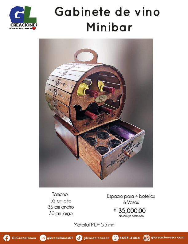 Cajas y soportes licores