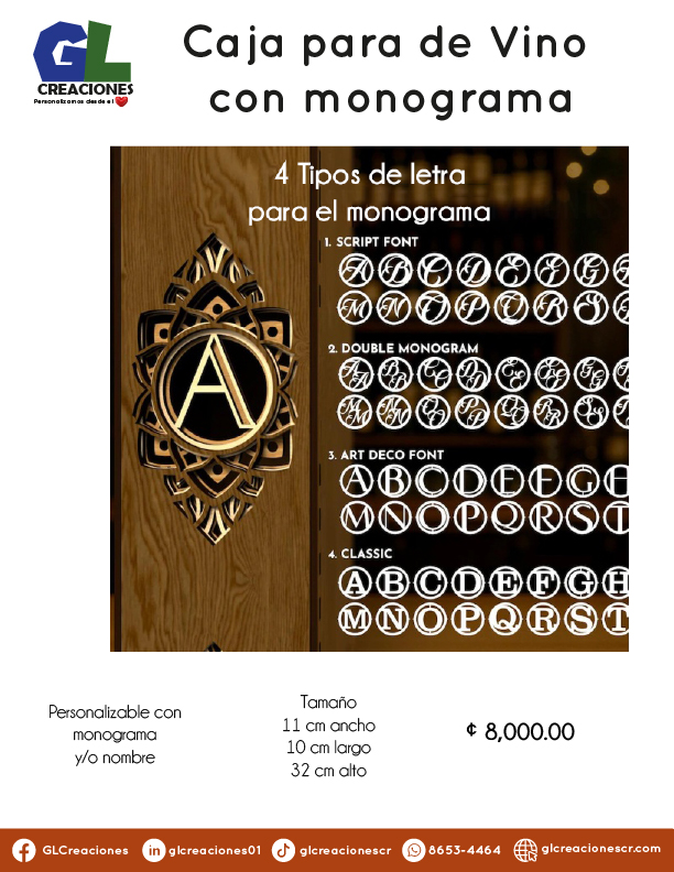 Cajas y soportes licores