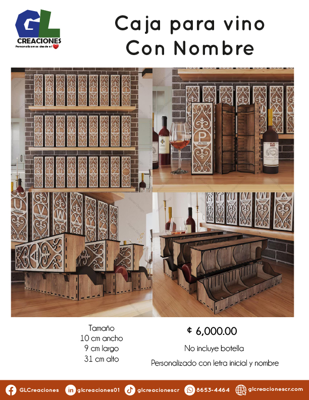 Cajas y soportes licores