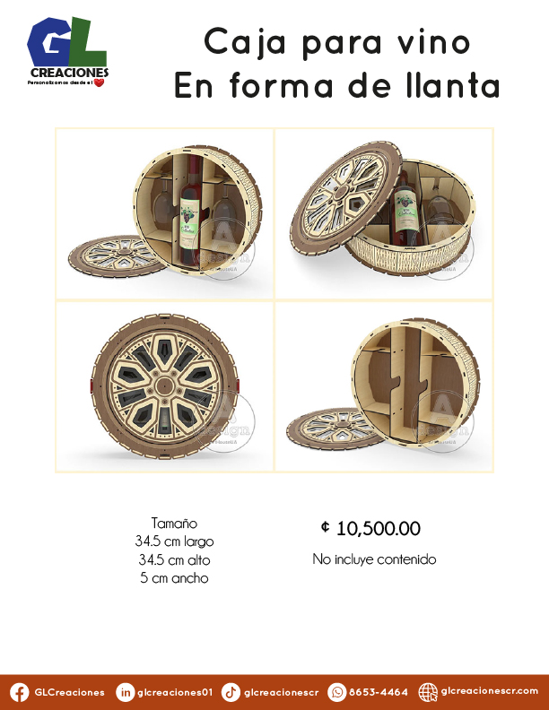 Cajas y soportes licores