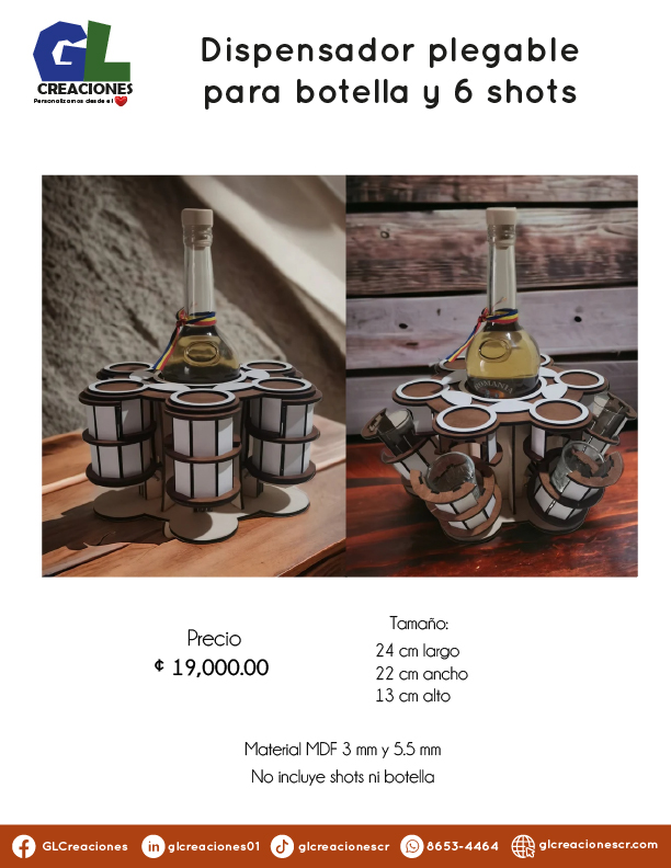 Cajas y soportes licores