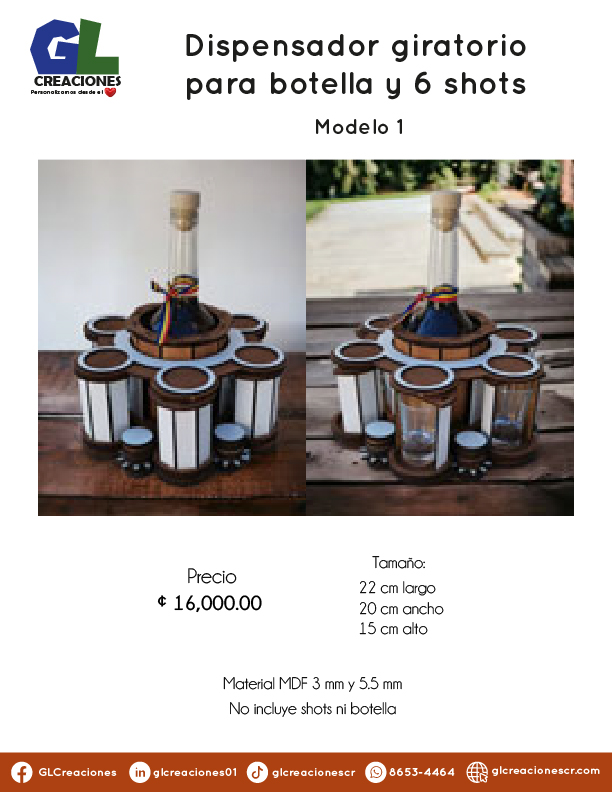 Cajas y soportes licores